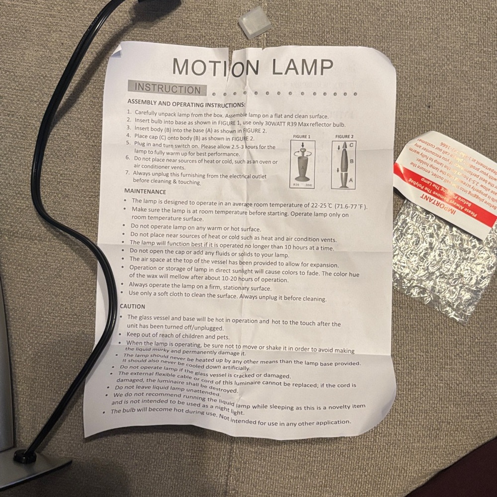 Blue and Silver lava lamp - Picture 8 of 10